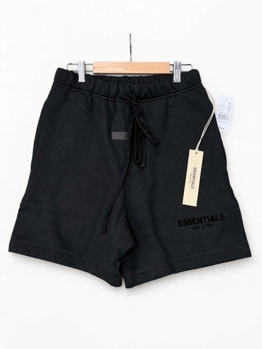 Fear of God Essentials Stretch Limo Black Sweat Shorts